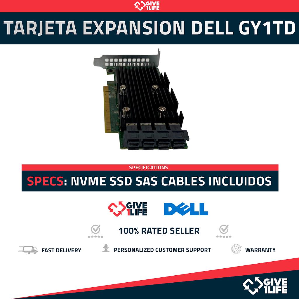 DELL GY1TD TARJETA DE EXPANSION NVMe SSD PCIe v3.1 CON CABLES INCLUIDOS PN:K9TVP